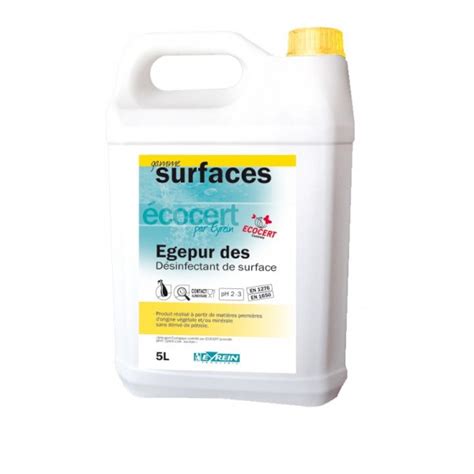 Egepur des : désinfectant de surfaces Ecocert